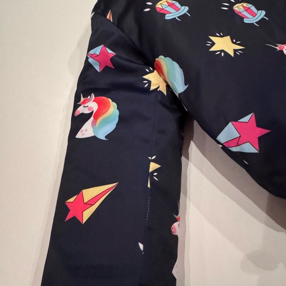 Lola + The Boys Unicorn Candy Plush Bomber - Picture 6 of 7